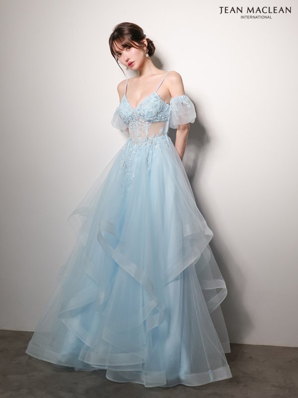 ブルー　モデル：ゆめ　身長：160cm　着用サイズ：Mサイズ