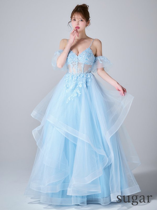 ブルー　モデル：ゆめ　身長：160cm　着用サイズ：Sサイズ