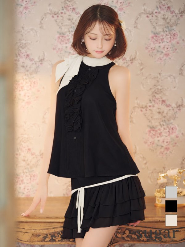 ブラック　モデル：れみれみ　身長：163cm　着用サイズ：Sサイズ