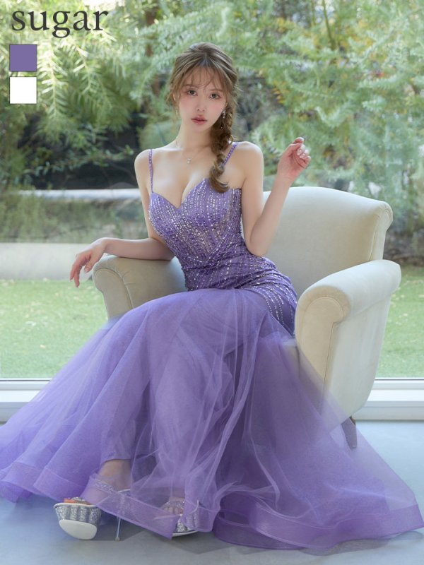 モーヴパープル　モデル：ゆめ　身長：160cm　着用サイズ：Sサイズ