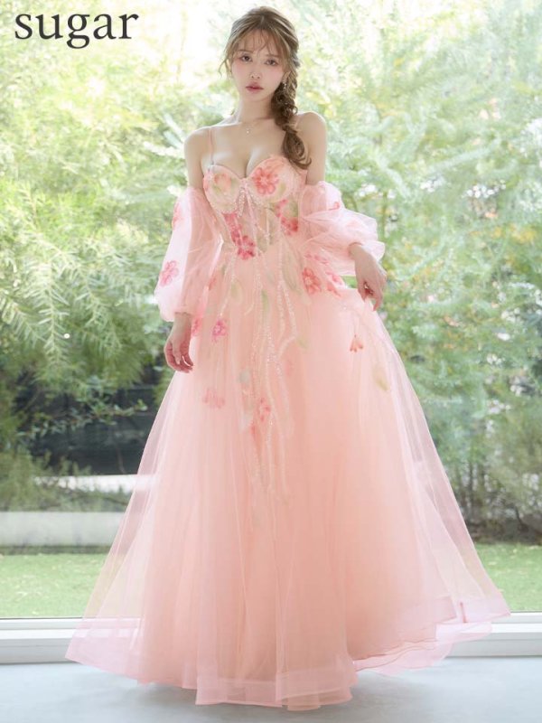 ピンク　モデル：ゆめ　身長：160cm　着用サイズ：Sサイズ