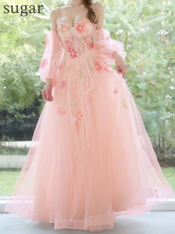 ピンク　モデル：ゆめ　身長：160cm　着用サイズ：Sサイズ