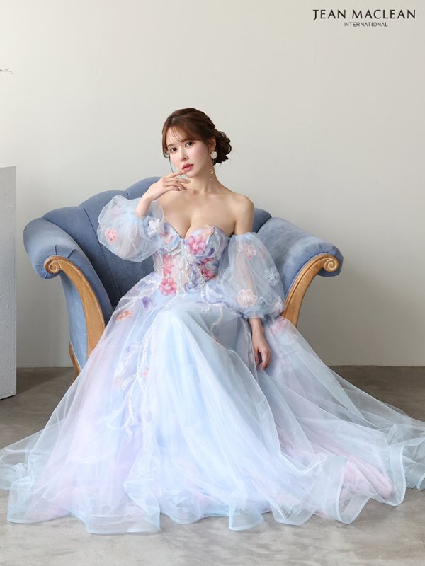 ブルー　モデル：ゆめ　身長：160cm　着用サイズ：Mサイズ