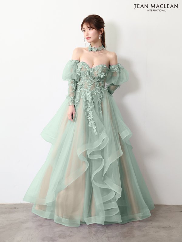 ライトグリーン　モデル：ゆめ　身長：160cm　着用サイズ：Mサイズ