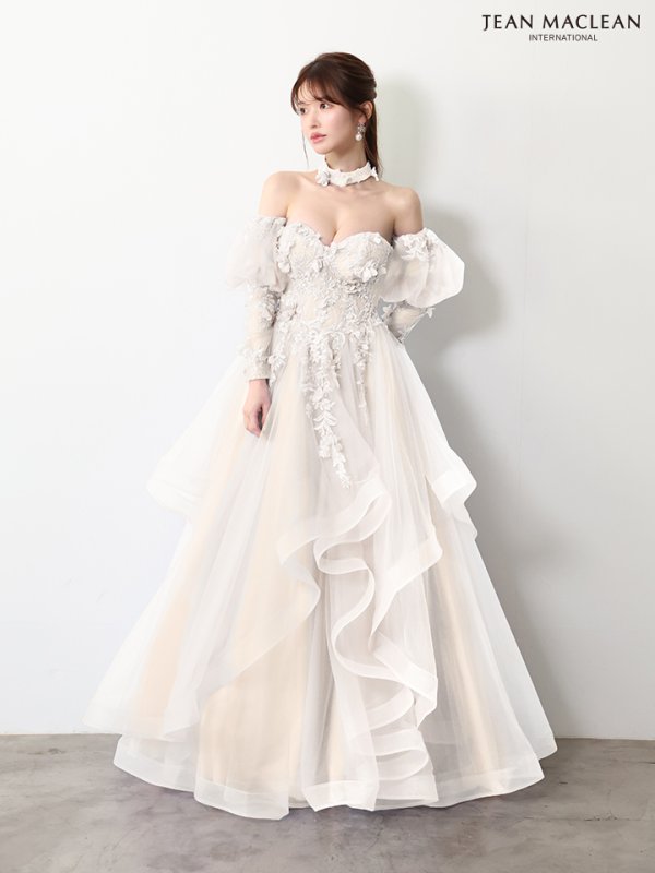 ホワイト　モデル：ゆめ　身長：160cm　着用サイズ：Mサイズ