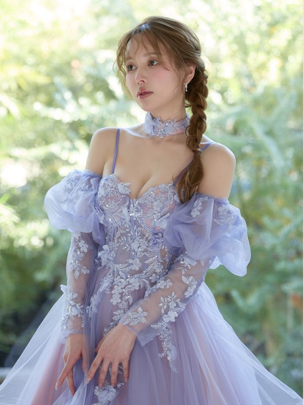 ラベンダー　モデル：ゆめ　身長：160cm　着用サイズ：Sサイズ