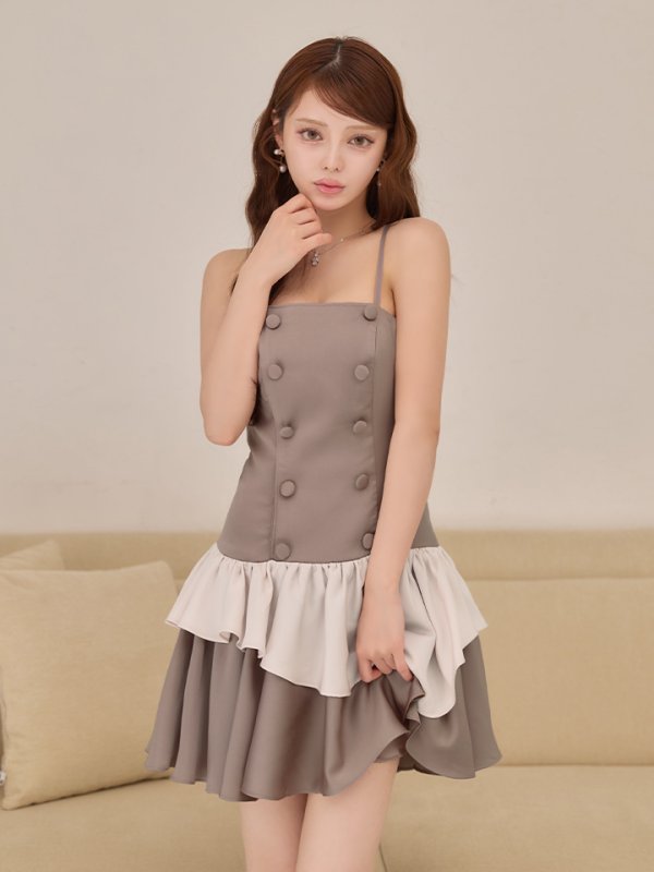 グレージュ　モデル：ももか　身長：156cm　着用サイズ：Sサイズ