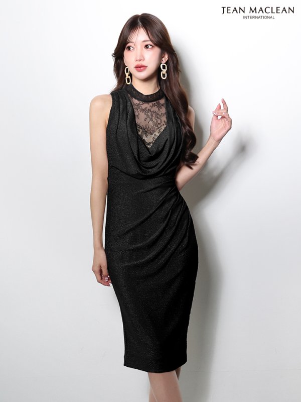 ブラック　モデル：みほ　身長：162cm　着用サイズ：Sサイズ