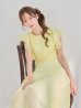 ライトイエロー：モデル：あすか　身長：170cm　着用サイズ：Sサイズ