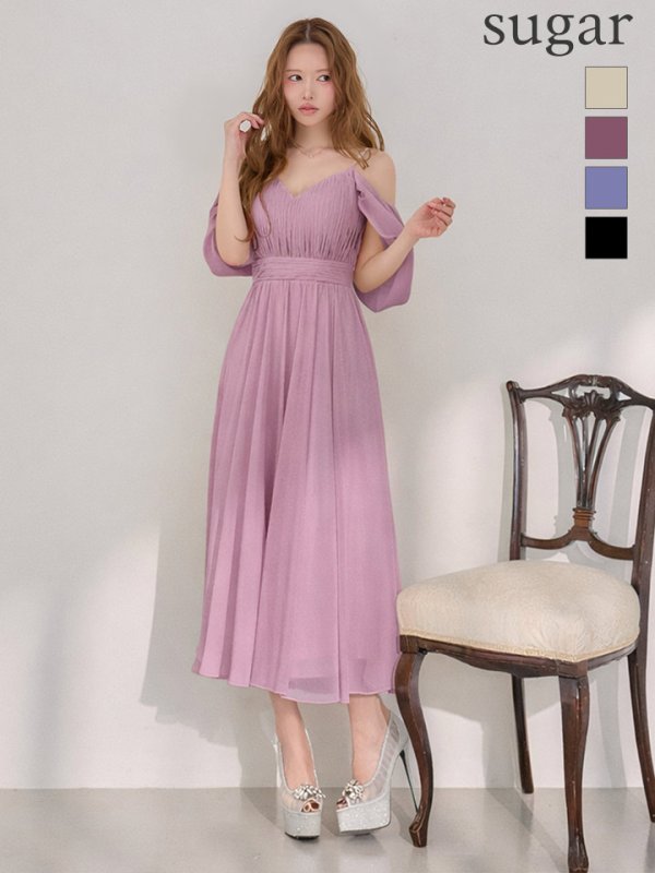 モーヴピンク　モデル：ゆめ　身長：160cm　着用サイズ：Sサイズ