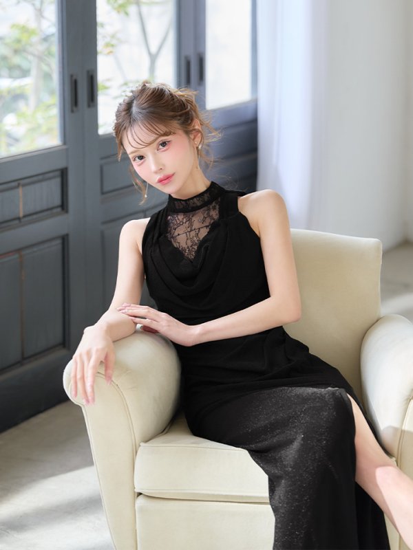 ブラック　モデル：るりぴ　身長：165cm　着用サイズ：Sサイズ