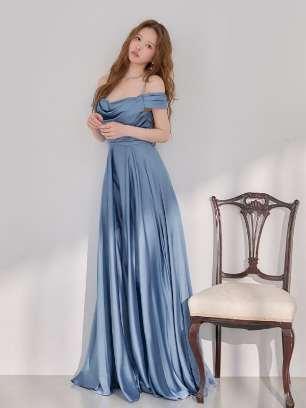 アースブルー　モデル：ゆめ　身長：160cm　着用サイズ：Sサイズ