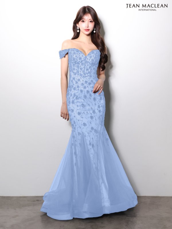 ブルー　モデル：みほ　身長：162cm　着用サイズ：Mサイズ