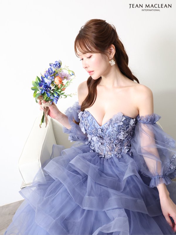 ブルー　モデル：ゆめ　身長：160cm　着用サイズ：Mサイズ