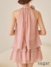 ピンクベージュ　モデル：明日花キララ　身長：162cm 着用サイズ：Sサイズ