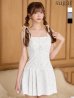 ホワイト　モデル：りこ　身長：167cm　着用サイズ：Sサイズ