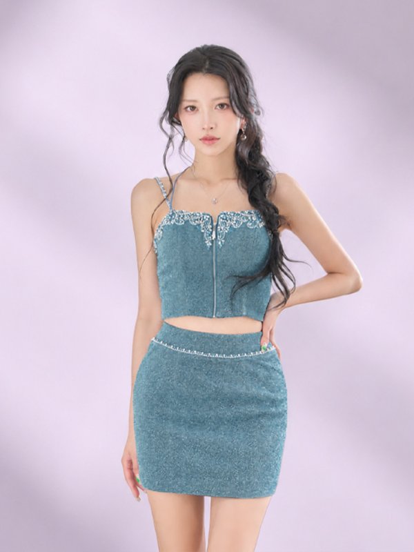 ペリーブルー モデル：ゆいぴす　身長：170cm　着用サイズ：Sサイズ