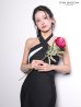 ブラック モデル：まおちゃる　身長：158cm　着用サイズ：Mサイズ