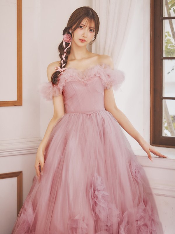 ピンク　モデル：さんご　身長：170cm　着用サイズ：Sサイズ