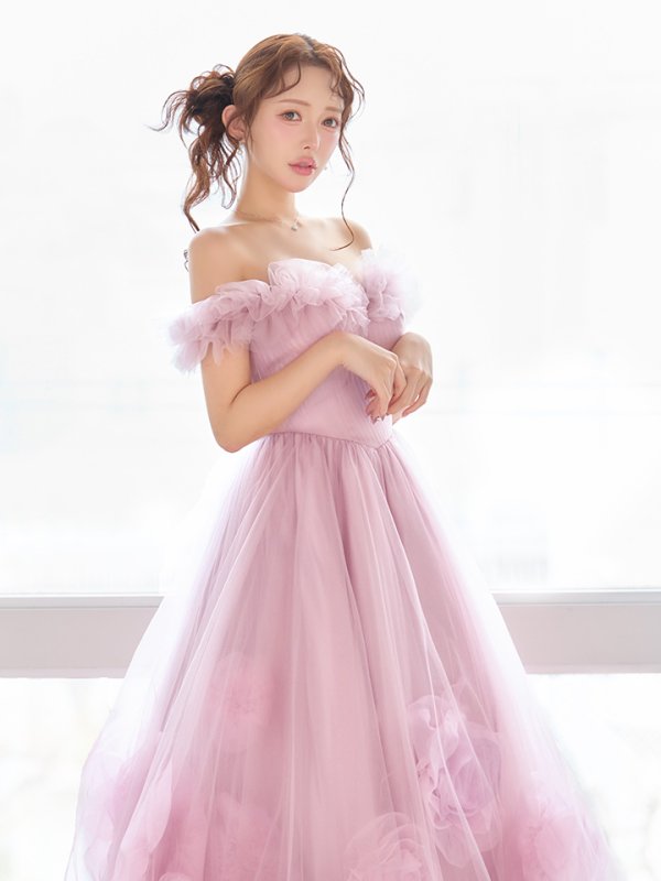 ピンク モデル：りな　身長：160cm　着用サイズ：Sサイズ