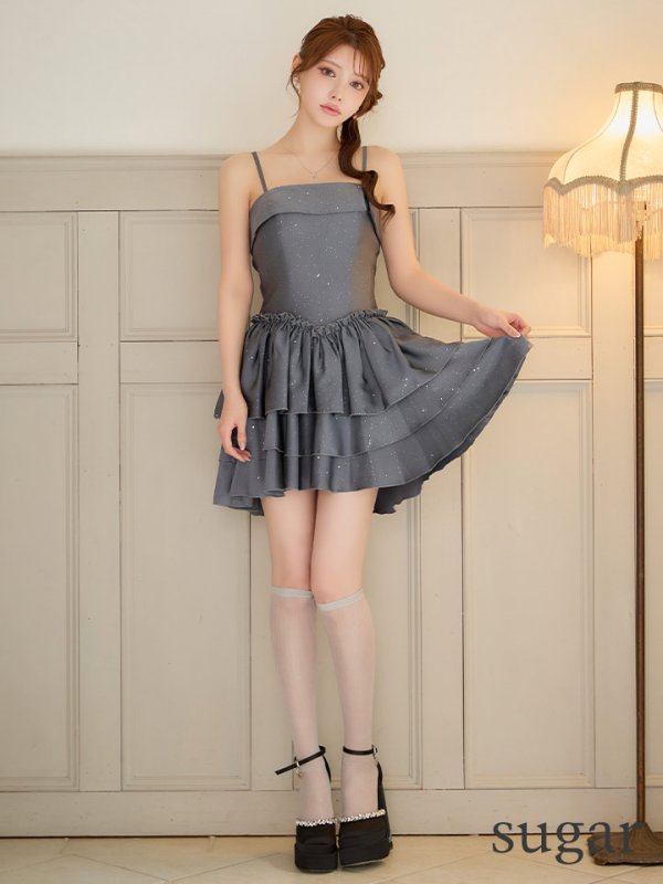 ダークグレー　モデル：ももか　身長：156cm　着用サイズ：Sサイズ