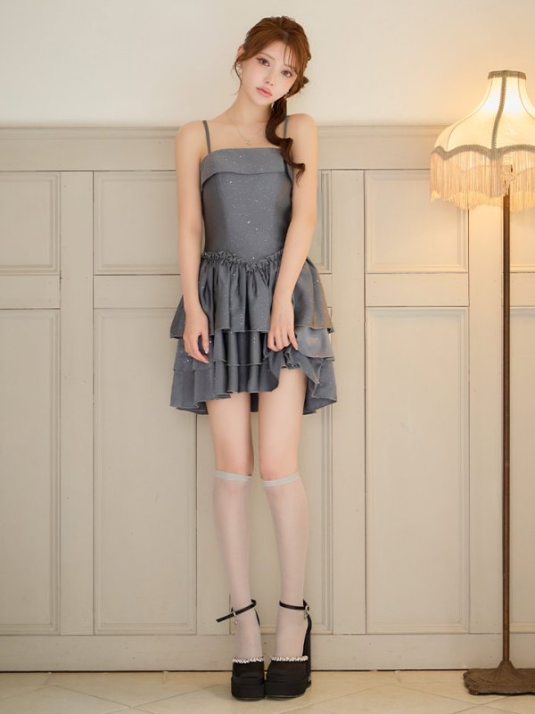 ダークグレー　モデル：ももか　身長：156cm　着用サイズ：Sサイズ