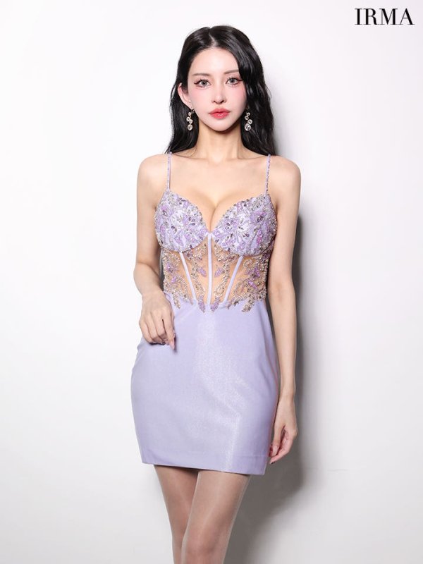 ラベンダー　モデル：まおちゃる　身長：158cm　着用サイズ：Sサイズ