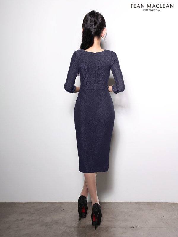 パープルネイビー　モデル：まおちゃる　身長：158cm　着用サイズ：Sサイズ