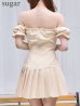 ベージュ　モデル：ゆめ　身長：160cm　着用サイズ：Sサイズ