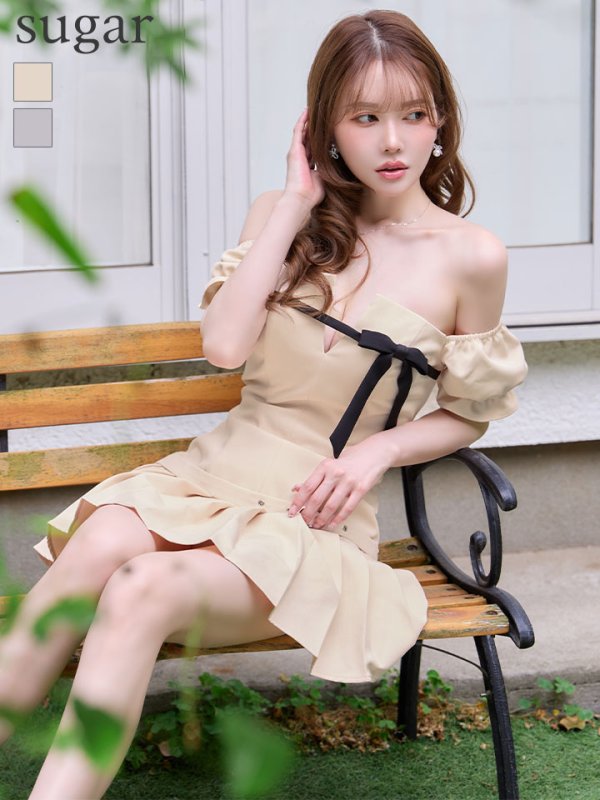 ベージュ　モデル：ゆめ　身長：160cm　着用サイズ：Sサイズ
