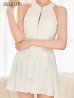 ホワイト　モデル：明日花キララ　身長：162cm 着用サイズ：Sサイズ