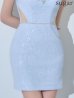 ブルー　モデル：ゆいぴす　身長：170cm　着用サイズ：Sサイズ