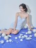 ブルー　モデル：ゆいぴす　身長：170cm　着用サイズ：Sサイズ