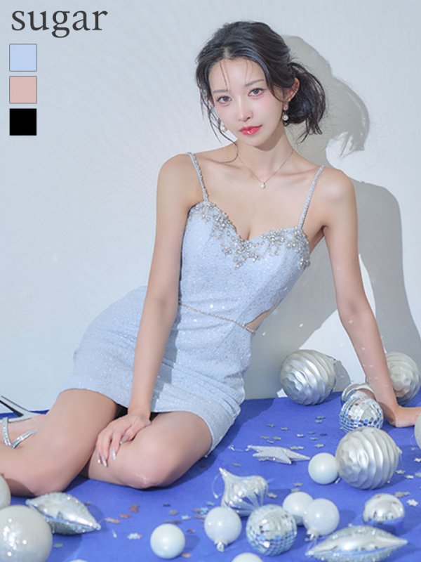 ブルー　モデル：ゆいぴす　身長：170cm　着用サイズ：Sサイズ
