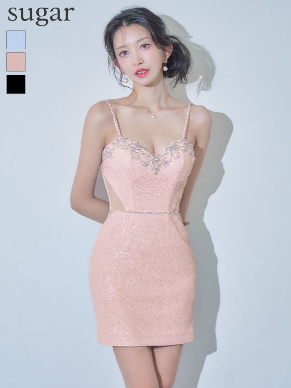 ピンクベージュ　モデル：ゆいぴす　身長：170cm　着用サイズ：Sサイズ
