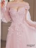 ピンクベージュ　モデル：天海りこ　身長：156cm　着用サイズ：Sサイズ