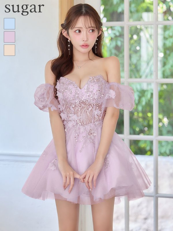 グレイッシュピンク　モデル：りな　身長：160cm　着用サイズ：Sサイズ
