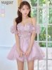 グレイッシュピンク　モデル：りな　身長：160cm　着用サイズ：Sサイズ