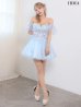 ブルー　モデル：如月れい　身長：156cm　着用サイズ：Mサイズ