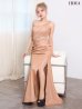オレンジベージュ　モデル：如月れい　身長：156cm　着用サイズ：Mサイズ