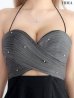 ダークグレー モデル：如月れい　身長：156cm　着用サイズ：Sサイズ