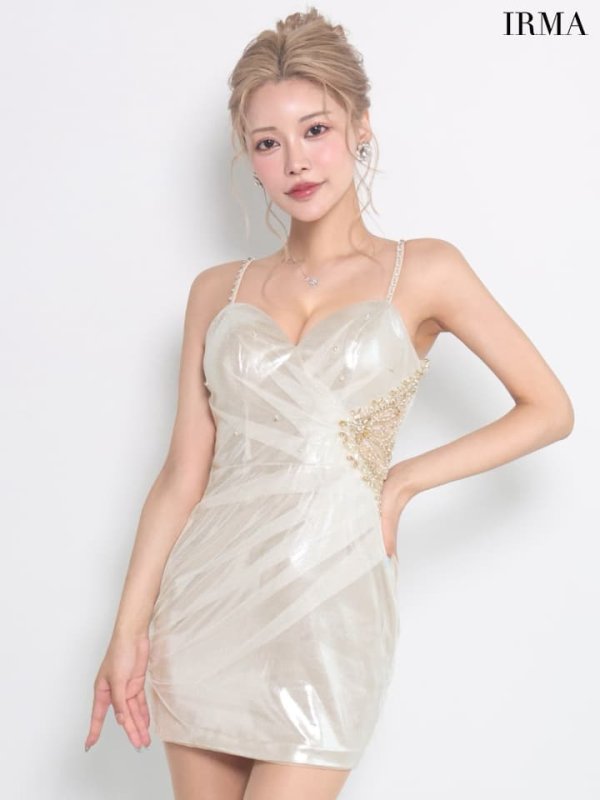 シャンパン　モデル：如月れい　身長：156cm　着用サイズ：Sサイズ