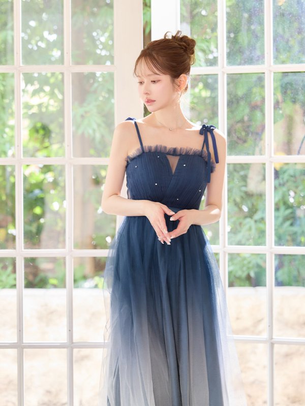 ネイビー　モデル：ゆめ　身長：160cm　着用サイズ：Sサイズ