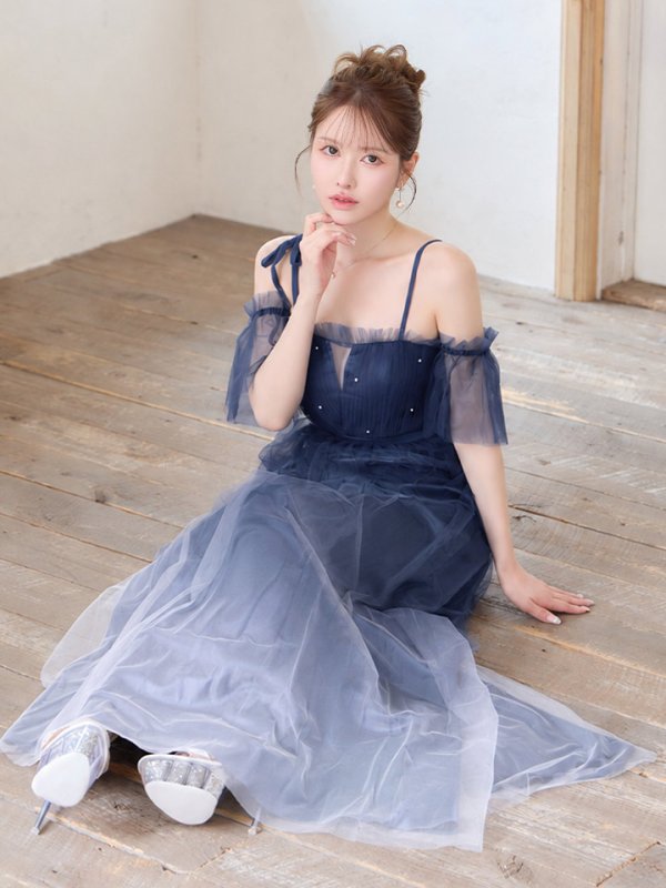 ネイビー モデル：ゆめ　身長：160cm　着用サイズ：Sサイズ