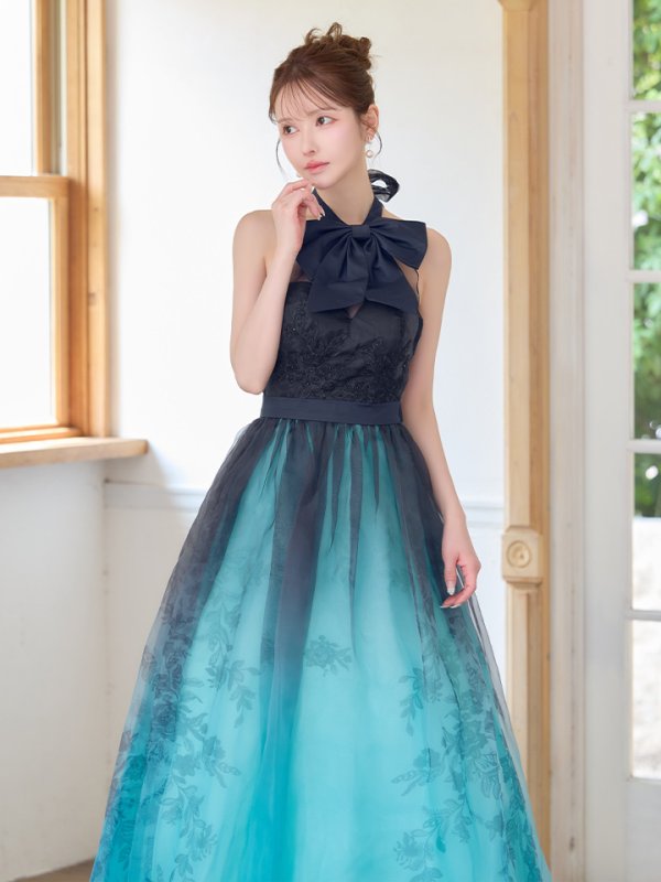 ネイビーxブルー　モデル：ゆめ　身長：160cm　着用サイズ：Sサイズ
