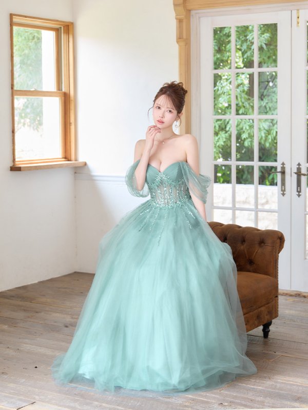 セージグリーン　モデル：ゆめ　身長160cm　着用サイズ：Sサイズ