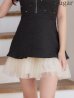 ブラック　モデル：りな　身長：160cm　着用サイズ：Sサイズ