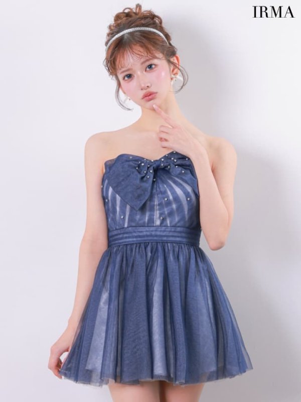 ネイビー　モデル：飛鳥　身長：160cm　着用サイズ：Sサイズ
