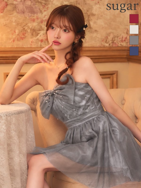 ダークグレー　モデル：羽澄まり　身長：158cm　着用サイズ：Sサイズ