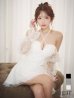ホワイト　モデル：りな　身長：160cm　着用サイズ：Sサイズ